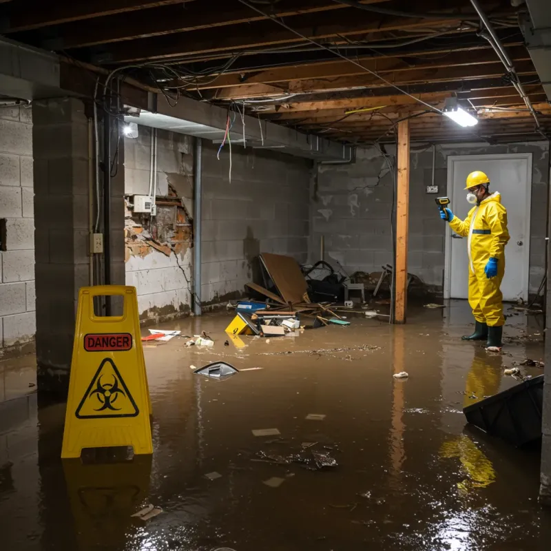 Flooded Basement Electrical Hazard in Charlotte, VT Property